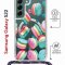 Чехол-накладка Samsung Galaxy S22 (638524) Kruche PRINT Макарон