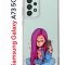 Чехол-накладка Samsung Galaxy A73 5G (638565) Kruche PRINT Pink Hair