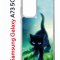 Чехол-накладка Samsung Galaxy A73 5G Kruche Print Черный кот