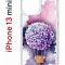 Чехол-накладка iPhone 13 mini Kruche Print Цветочный шар