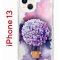 Чехол-накладка Apple iPhone 13 (606542) Kruche PRINT Цветочный шар