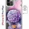 Чехол-накладка Apple iPhone 12 Pro Max (598885) Kruche PRINT Цветочный шар