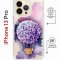 Чехол-накладка Apple iPhone 13 Pro (610630) Kruche PRINT Цветочный шар