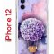 Чехол-накладка Apple iPhone 12  (588925) Kruche PRINT Цветочный шар