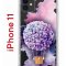 Чехол-накладка iPhone 11 Kruche Print Цветочный шар