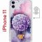 Чехол-накладка Apple iPhone 11 (598890) Kruche PRINT Цветочный шар