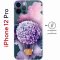 Чехол-накладка Apple iPhone 12 Pro (610612) Kruche PRINT Цветочный шар