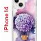 Чехол-накладка Apple iPhone 14  (625957) Kruche PRINT Цветочный шар