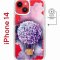 Чехол-накладка Apple iPhone 14  (625959) Kruche PRINT Цветочный шар