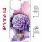Чехол-накладка Apple iPhone 14  (625960) Kruche PRINT Цветочный шар
