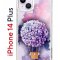 Чехол-накладка iPhone 14 Plus Kruche Print Цветочный шар