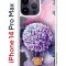 Чехол-накладка Apple iPhone 14 Pro Max (625953) Kruche PRINT Цветочный шар