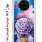 Чехол-накладка Huawei Honor 50 Lite (610636) Kruche PRINT Цветочный шар