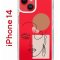 Чехол-накладка Apple iPhone 14  (625957) Kruche PRINT Эскиз