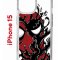 Чехол-накладка Apple iPhone 15 (641578) Kruche PRINT Spider-Man-Venom