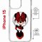 Чехол-накладка Apple iPhone 15 (641581) Kruche PRINT Минни