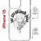Чехол-накладка Apple iPhone 15 (641581) Kruche PRINT J-Cat