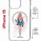 Чехол-накладка Apple iPhone 15 (641581) Kruche PRINT Fashion Girl