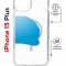 Чехол-накладка Apple iPhone 15 Plus (641579) Kruche PRINT Flying Unicorn