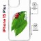 Чехол-накладка Apple iPhone 15 Plus (641579) Kruche PRINT Ladybug