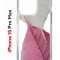 Чехол-накладка iPhone 15 Pro Max Kruche Print Pink and white