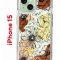 Чехол-накладка Apple iPhone 15 (641578) Kruche PRINT Ягоды и Цветы