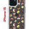 Чехол-накладка Apple iPhone 15 (641578) Kruche PRINT Cake