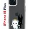 Чехол-накладка Apple iPhone 15 Plus (641587) Kruche PRINT Angel Demon