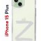 Чехол-накладка Apple iPhone 15 Plus (641587) Kruche PRINT Zet