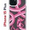 Чехол-накладка Apple iPhone 15 Plus (641587) Kruche PRINT Розовая Пантера