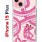 Чехол-накладка Apple iPhone 15 Plus (641587) Kruche PRINT Розовая Пантера