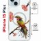 Чехол-накладка iPhone 15 Plus Kruche Magrope Print Колибри