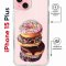 Чехол-накладка Apple iPhone 15 Plus (641579) Kruche PRINT Donuts