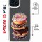 Чехол-накладка Apple iPhone 15 Plus (641579) Kruche PRINT Donuts