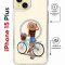 Чехол-накладка iPhone 15 Plus Kruche Print Magrope Велосипедная прогулка