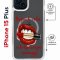 Чехол-накладка Apple iPhone 15 Plus (641579) Kruche PRINT Red lipstick