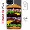 Чехол-накладка Apple iPhone 15 Plus (641579) Kruche PRINT Бургер