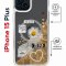 Чехол-накладка Apple iPhone 15 Plus (641579) Kruche PRINT Крафтовые наклейки