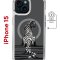 Чехол-накладка Apple iPhone 15 (641584) Kruche PRINT Tiger