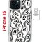 Чехол-накладка Apple iPhone 15 (641584) Kruche PRINT Призраки