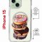 Чехол-накладка Apple iPhone 15 (641581) Kruche PRINT Donuts