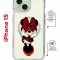 Чехол-накладка Apple iPhone 15 (641581) Kruche PRINT Минни