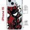 Чехол-накладка Apple iPhone 15 (641581) Kruche PRINT Spider-Man-Venom