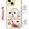 Чехол-накладка Apple iPhone 15 (641581) Kruche PRINT Коты