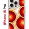 Чехол-накладка Apple iPhone 15 Pro (641588) Kruche PRINT Orange