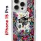 Чехол-накладка Apple iPhone 15 Pro (641588) Kruche PRINT Music