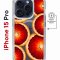 Чехол-накладка Apple iPhone 15 Pro (641589) Kruche PRINT Orange