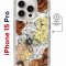 Чехол-накладка Apple iPhone 15 Pro (641589) Kruche PRINT Ягоды и Цветы