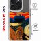 Чехол-накладка iPhone 15 Pro Kruche Magrope Print Cookie Scream