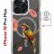 Чехол-накладка Apple iPhone 15 Pro Max (641585) Kruche PRINT Колибри